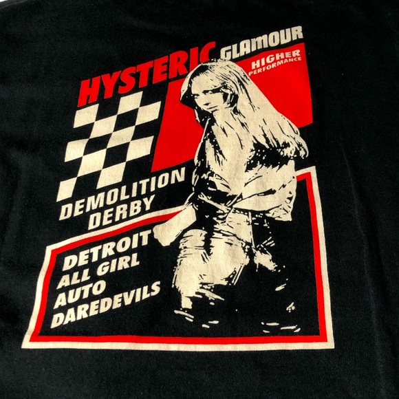 Hysteric Glamour Mens Medium Black 2 Sided T-Shirt